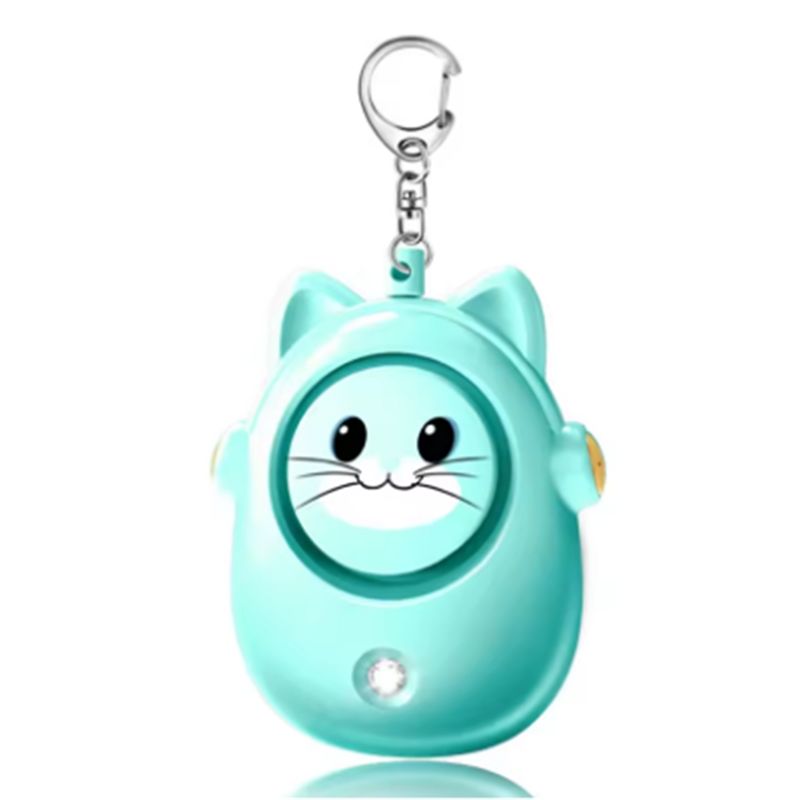 Personal Alarm Keychain - Niedlicher Katzen-Personenalarm, Anti-Wolf-Gerät für Frauen, Notfall-Selbstverteidigungs-Schlüsselanhänger