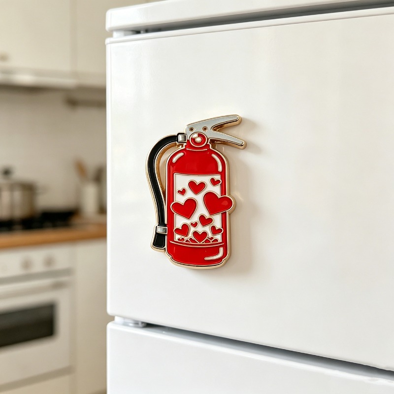 Fire Extinguisher Small - Kreative Liebes-Feuerlöscher Metall-Kühlschrankmagnete Romantische und Kreative