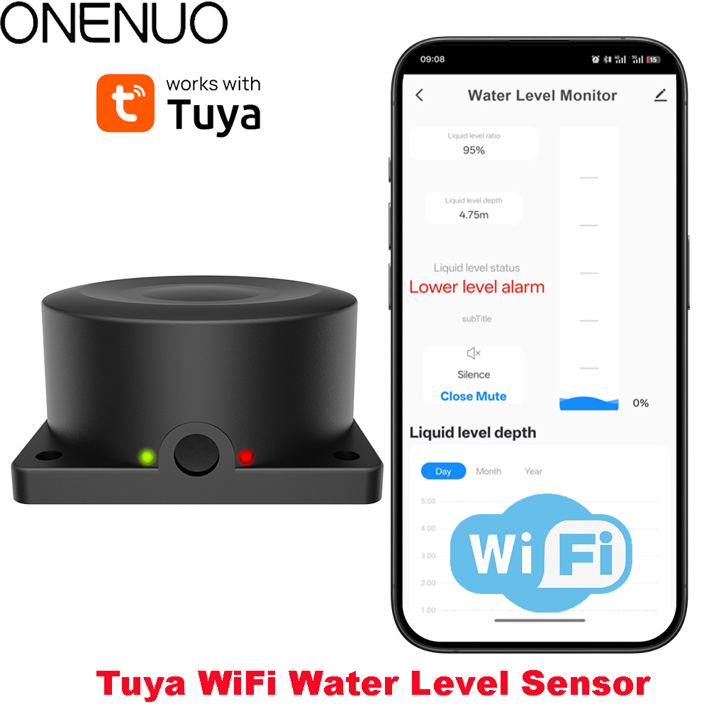 Water Alarm Sensor - ONENUO Flüssigkeit Niveau Sensor Öl Wasser