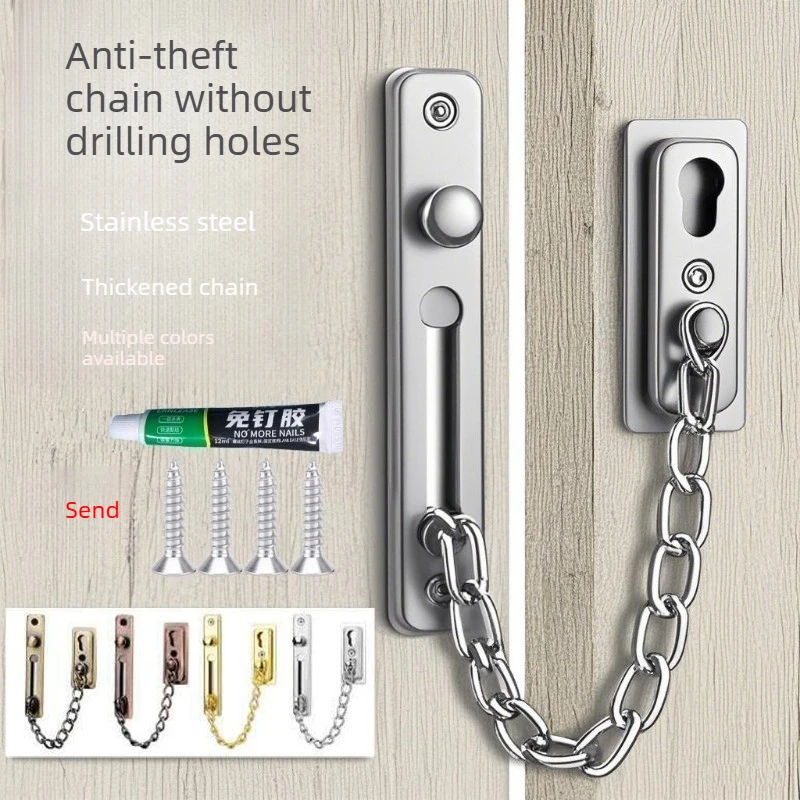 Bohrfreie Edelstahl-Sicherheit – Security Chain Door Bewertung und Preis