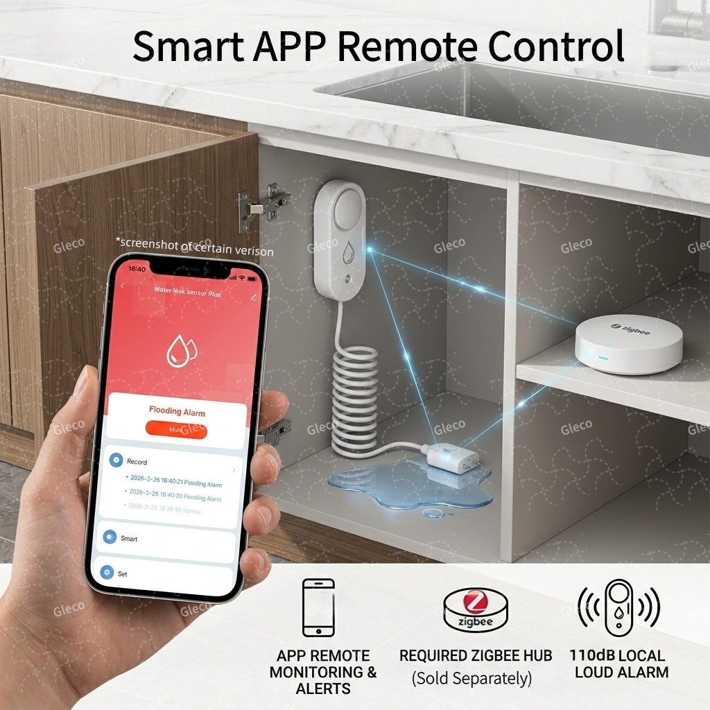 Zigbee Wasserleck-Sensor, Über – Water Alarm Sensor Bewertung und Preis