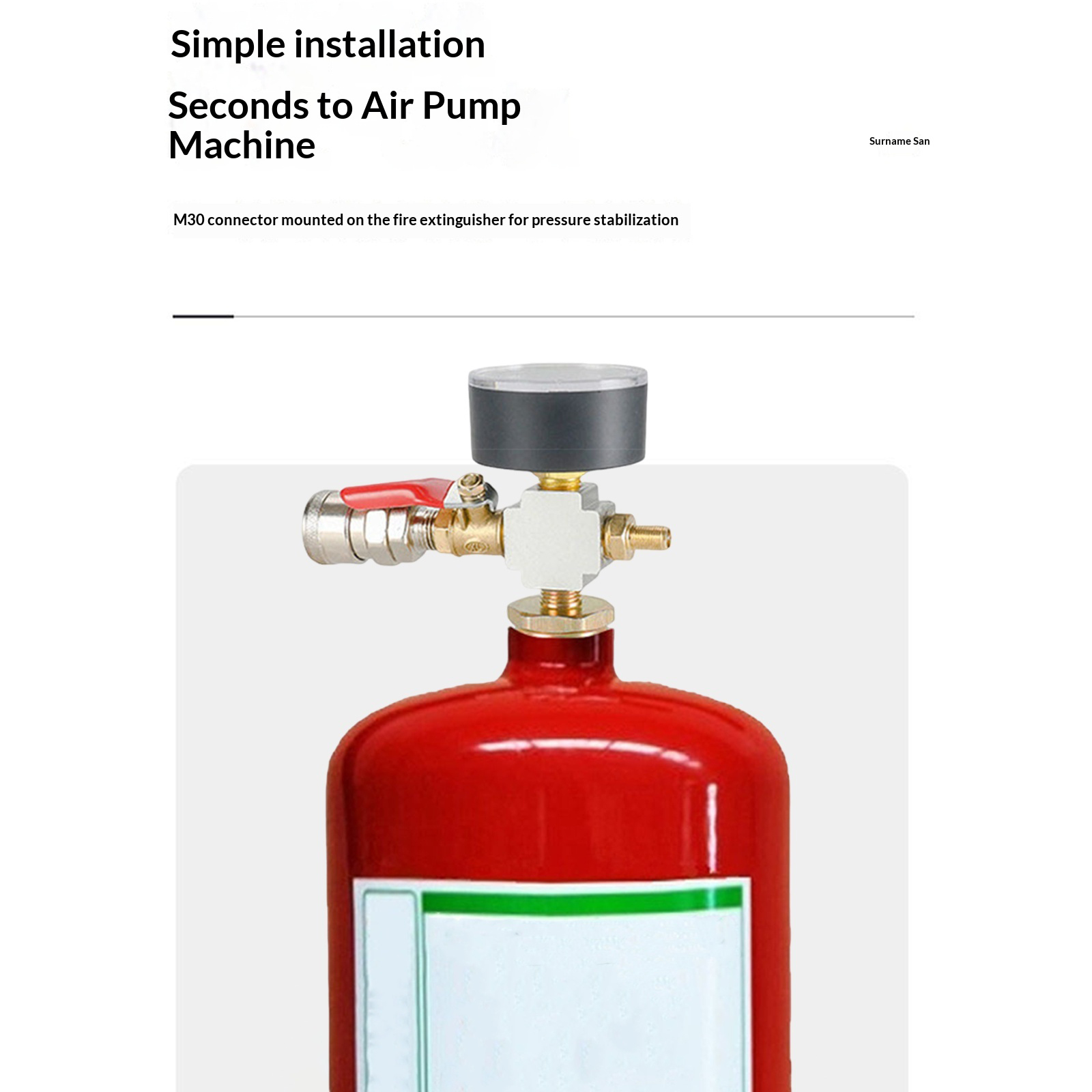 Kleiner Lufttank-Druckadapter  – Fire Extinguisher Small Bewertung und Preis