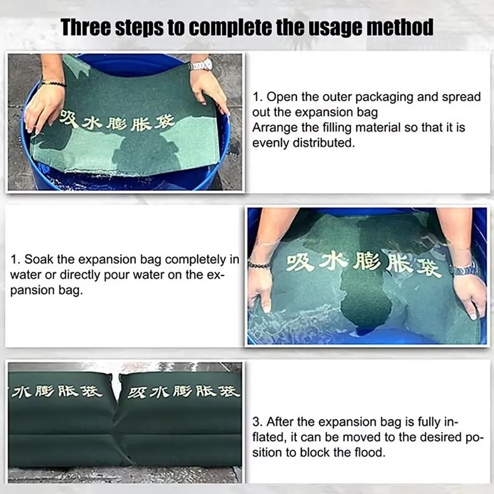 1Pcs Wiederverwendbare Wasser  – Flood Barrier Bag Bewertung und Preis