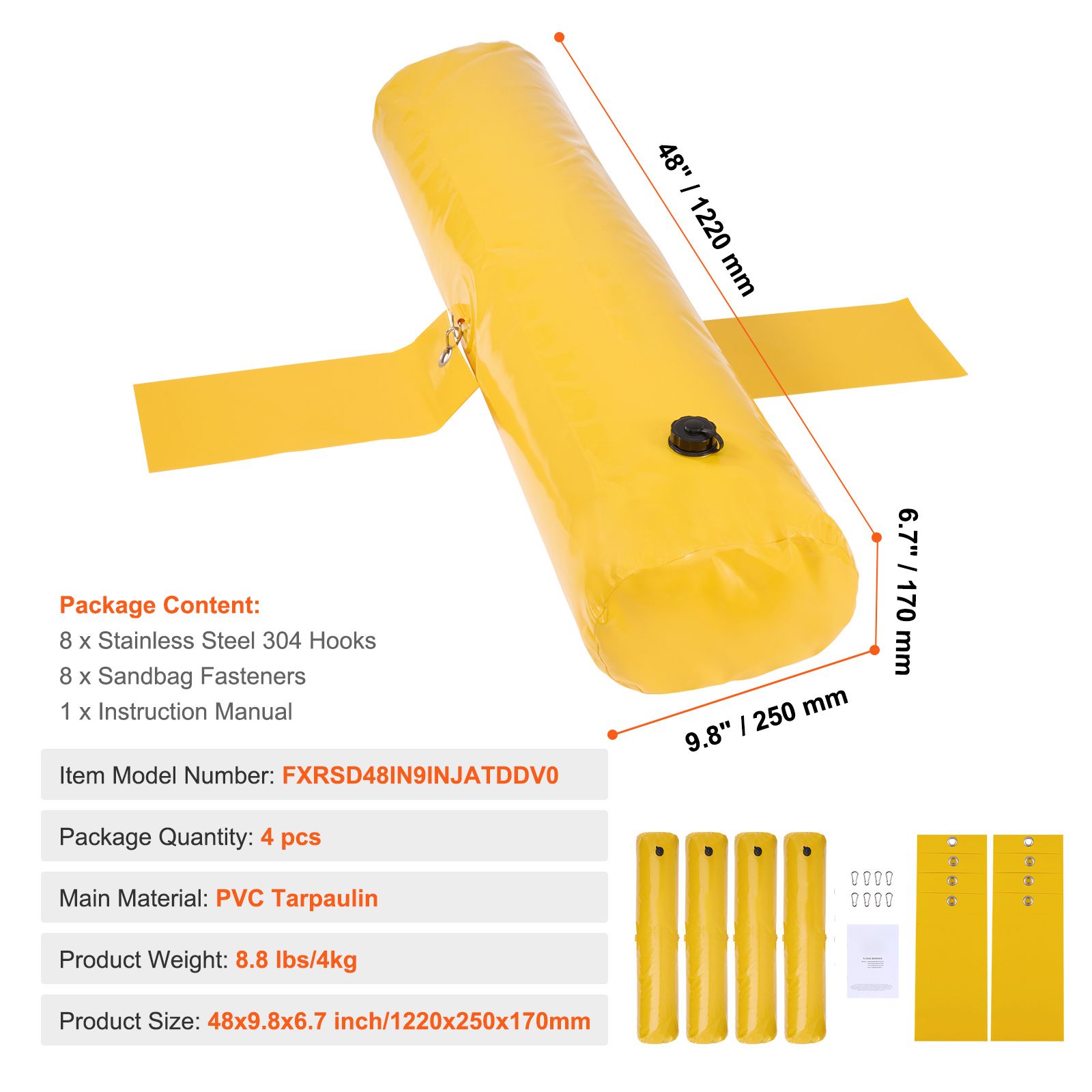 Hochwasserschutzbarrieren, San – Flood Barrier Bag Bewertung und Preis
